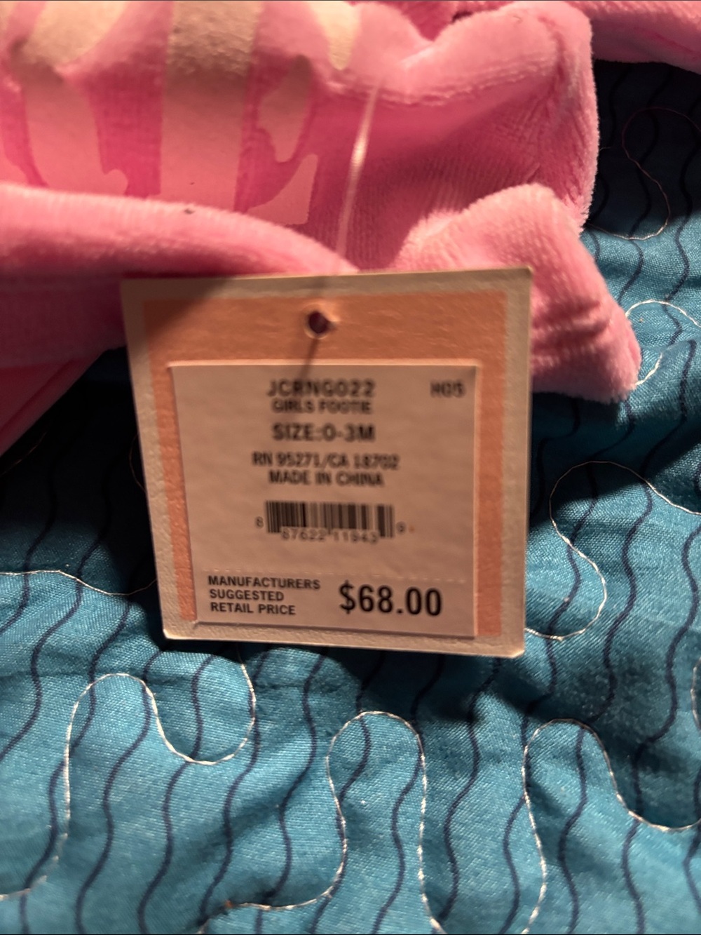 Juicy Couture Pink Graphic Kids Pajama Top - Picture 6 of 7